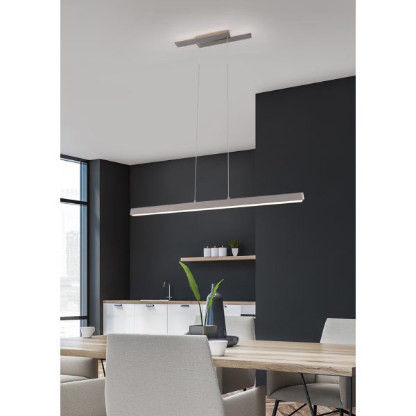 Hanglamp Trio Leuchten Belfast nikkel