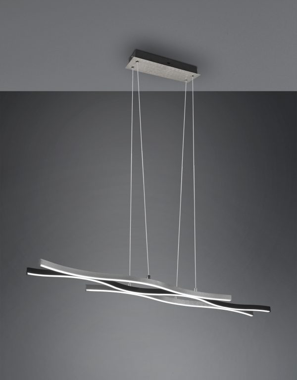 Hanglamp Trio Leuchten Blaze aluminium