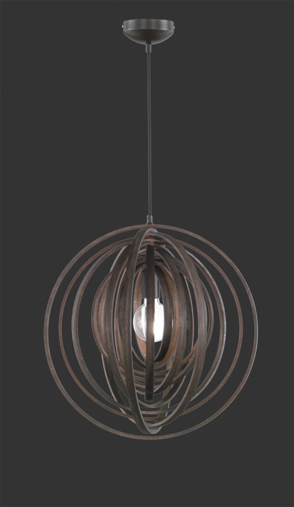 Hanglamp Trio Leuchten Boolan bruin - Image 2