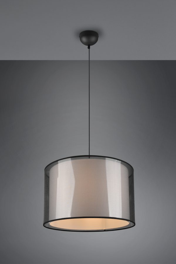 Hanglamp Trio Leuchten Burton zwart - Image 2
