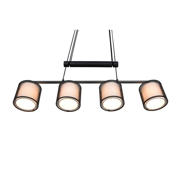 Hanglamp Trio Leuchten Burton zwart - Image 4