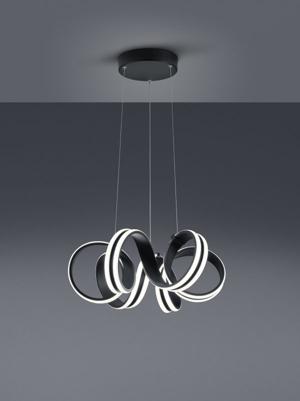 Hanglamp Trio Leuchten Carrera zwart - Image 2