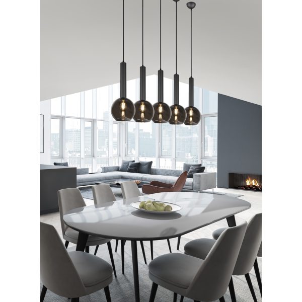 Hanglamp Trio Leuchten Clayton zwart