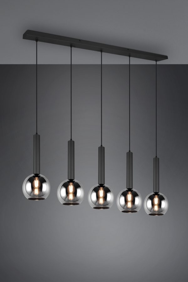 Hanglamp Trio Leuchten Clayton zwart - Image 2