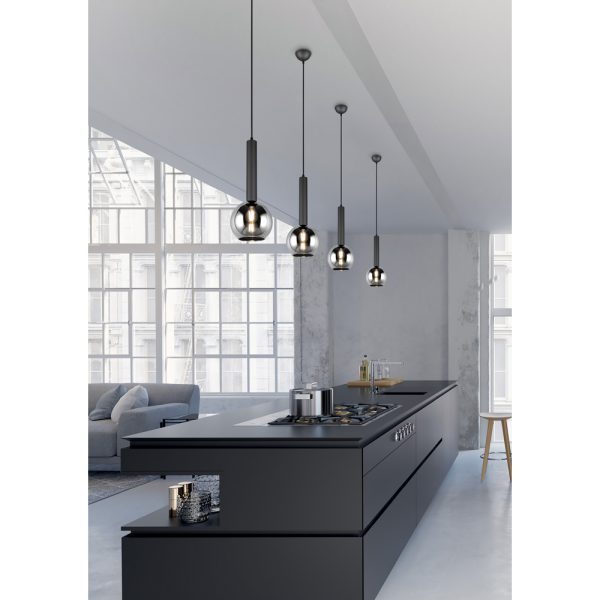 Hanglamp Trio Leuchten Clayton zwart - Image 3