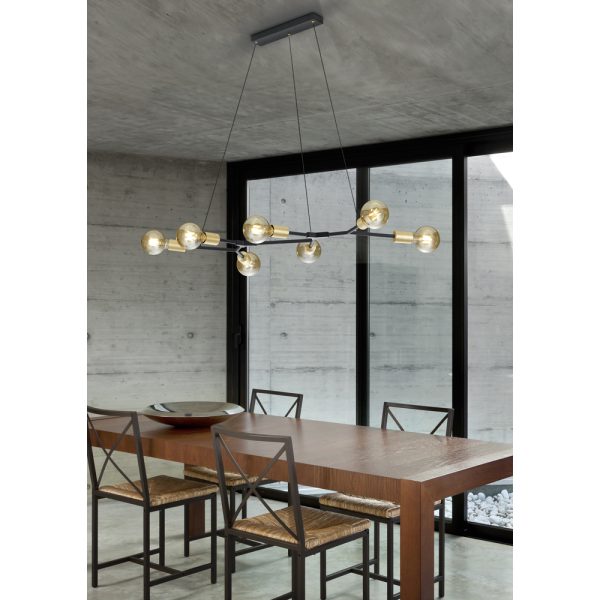 Hanglamp Trio Leuchten Cross zwart - Image 3