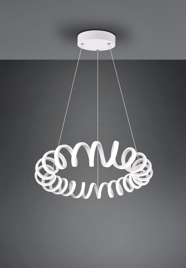 Hanglamp Trio Leuchten Curl wit - Image 2