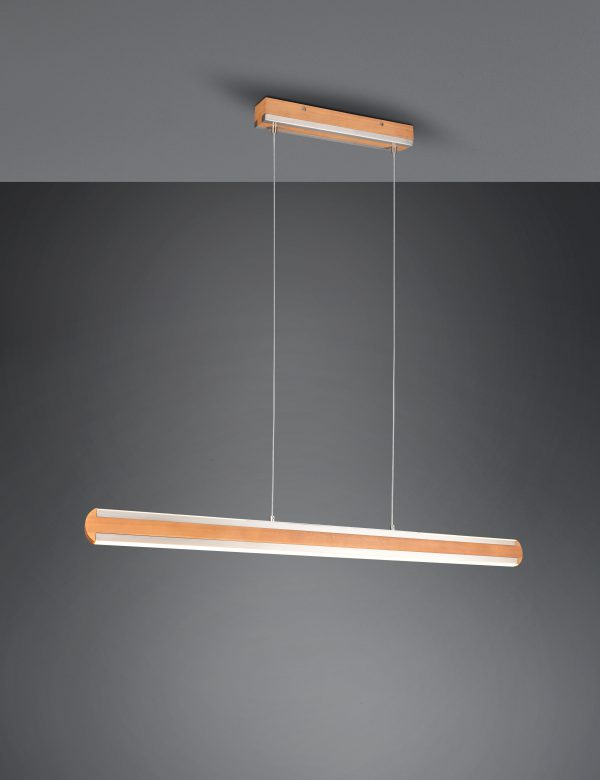 Hanglamp Trio Leuchten Deacon hout