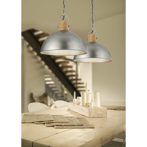 Hanglamp Trio Leuchten Delhi  nikkel