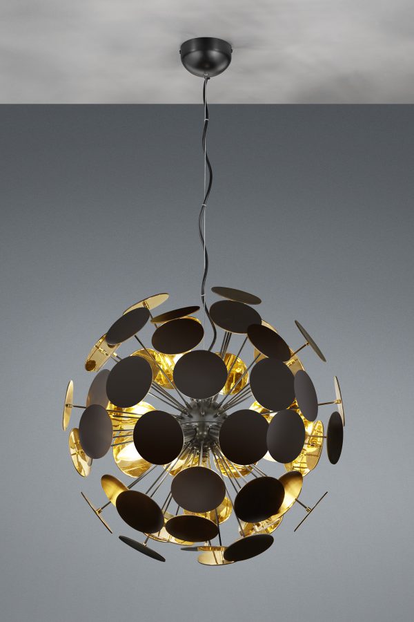 Hanglamp Trio Leuchten Discalgo zwart - Image 2