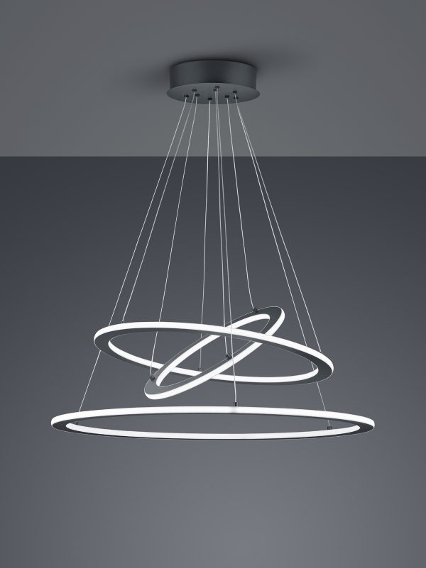 Hanglamp Trio Leuchten Durban antraciet - Image 2