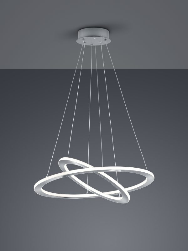 Hanglamp Trio Leuchten Durban nikkel