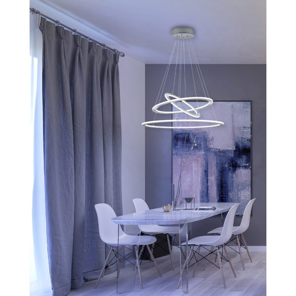 Hanglamp Trio Leuchten Durban nikkel - Image 3