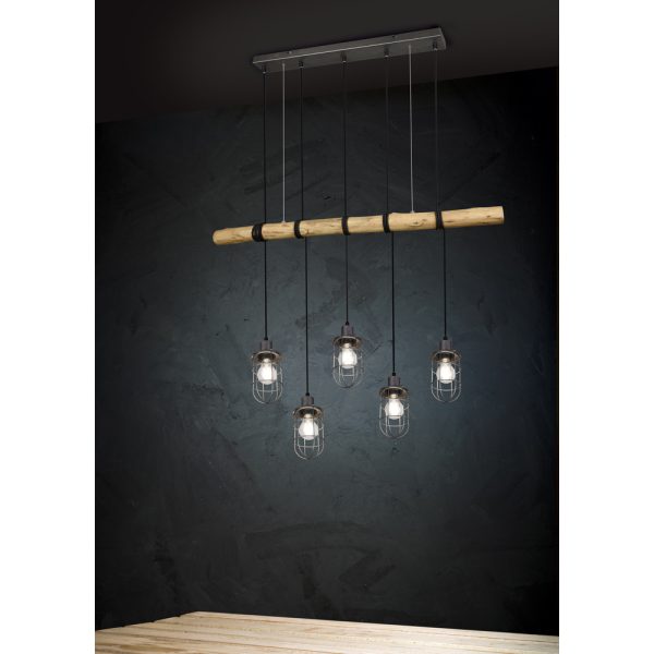 Hanglamp Trio Leuchten Forester  nikkel - Image 3