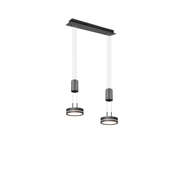 Hanglamp Trio Leuchten Franklin antraciet - Image 3