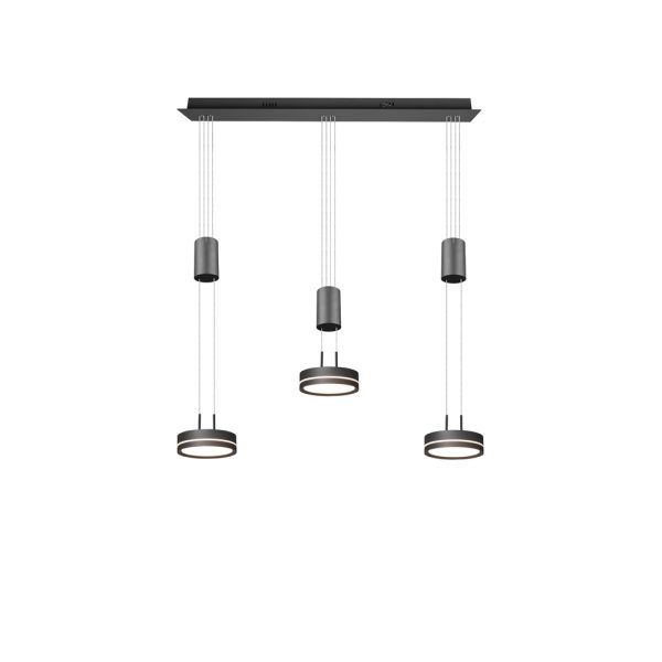 Hanglamp Trio Leuchten Franklin antraciet - Image 4