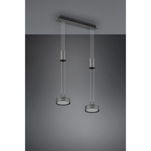 Hanglamp Trio Leuchten Franklin antraciet - Image 4