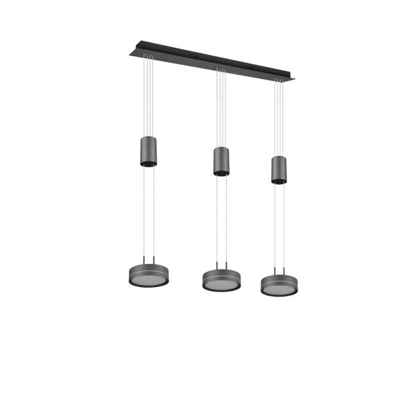 Hanglamp Trio Leuchten Franklin antraciet - Image 5