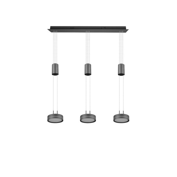 Hanglamp Trio Leuchten Franklin antraciet - Image 6