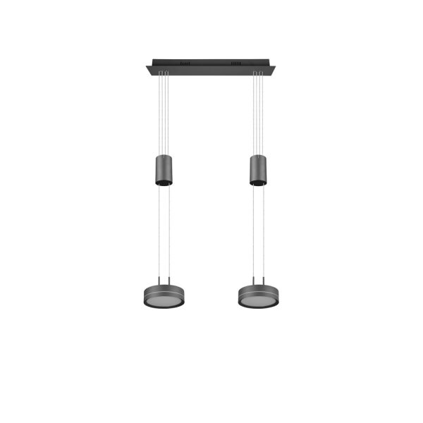 Hanglamp Trio Leuchten Franklin antraciet - Image 6