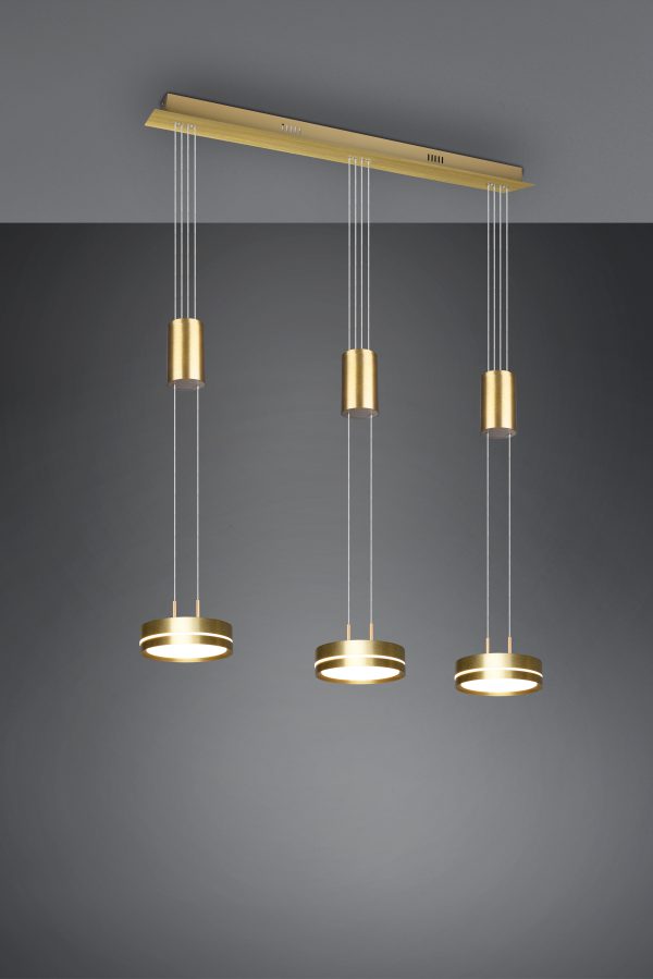 Hanglamp Trio Leuchten Franklin messing - Image 2