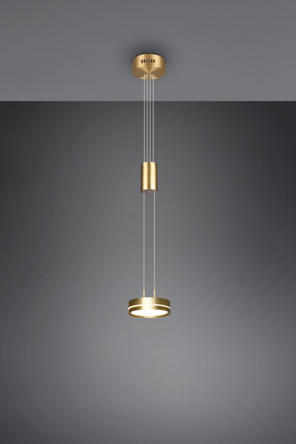 Hanglamp Trio Leuchten Franklin messing