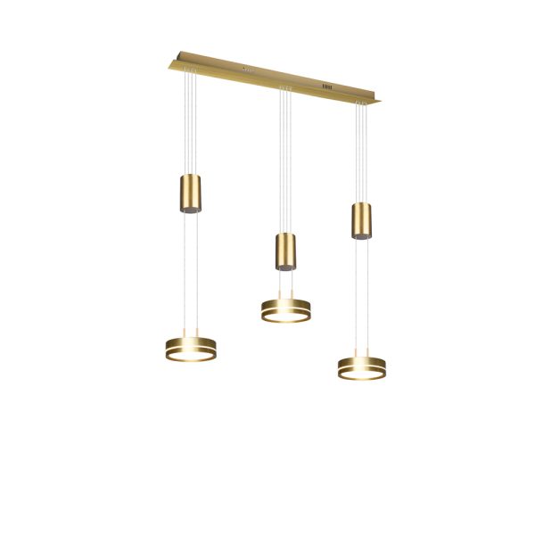 Hanglamp Trio Leuchten Franklin messing - Image 3