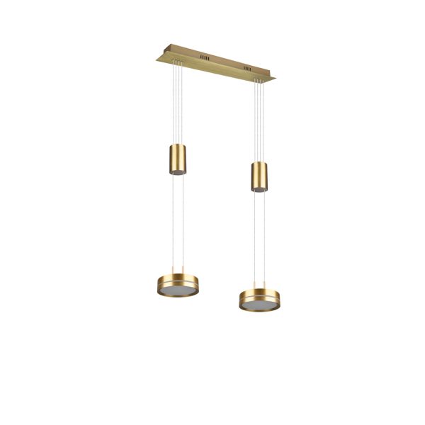 Hanglamp Trio Leuchten Franklin messing - Image 5
