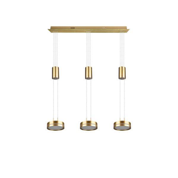 Hanglamp Trio Leuchten Franklin messing - Image 5
