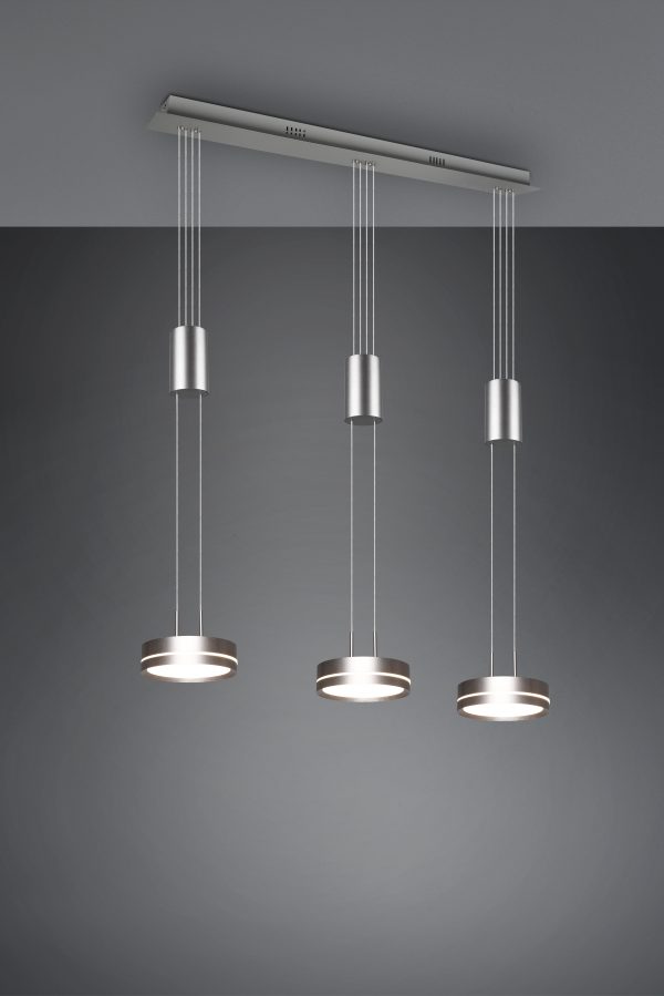 Hanglamp Trio Leuchten Franklin nikkel - Image 2
