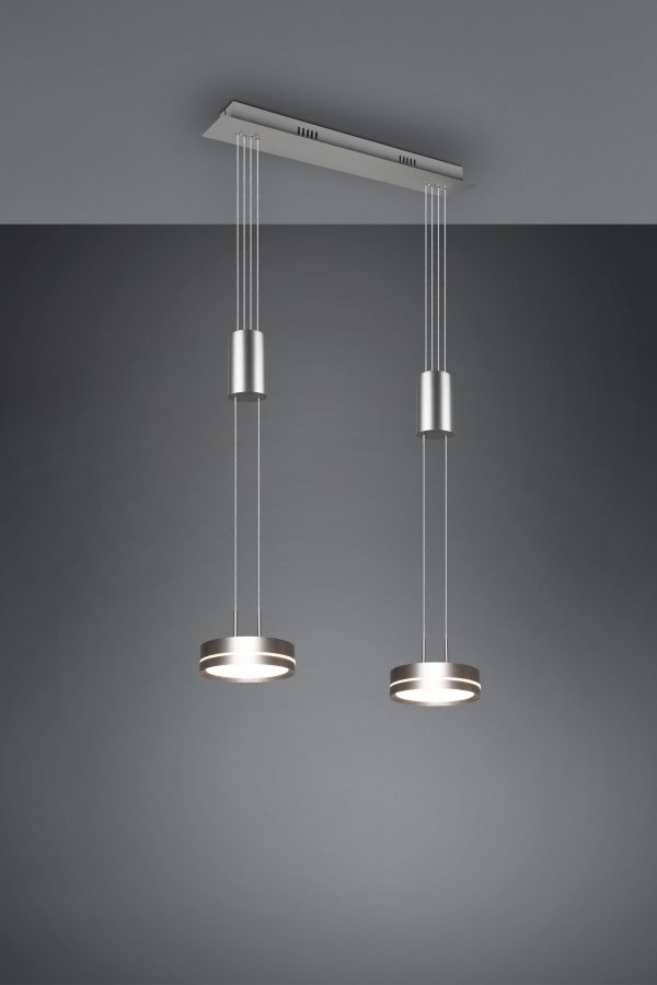 Hanglamp Trio Leuchten Franklin nikkel