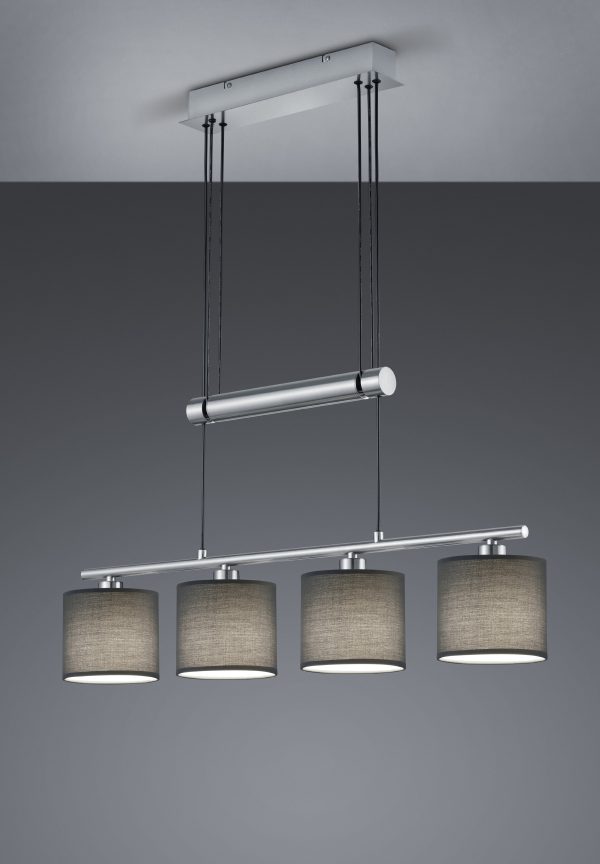 Hanglamp Trio Leuchten Garda nikkel - Image 2