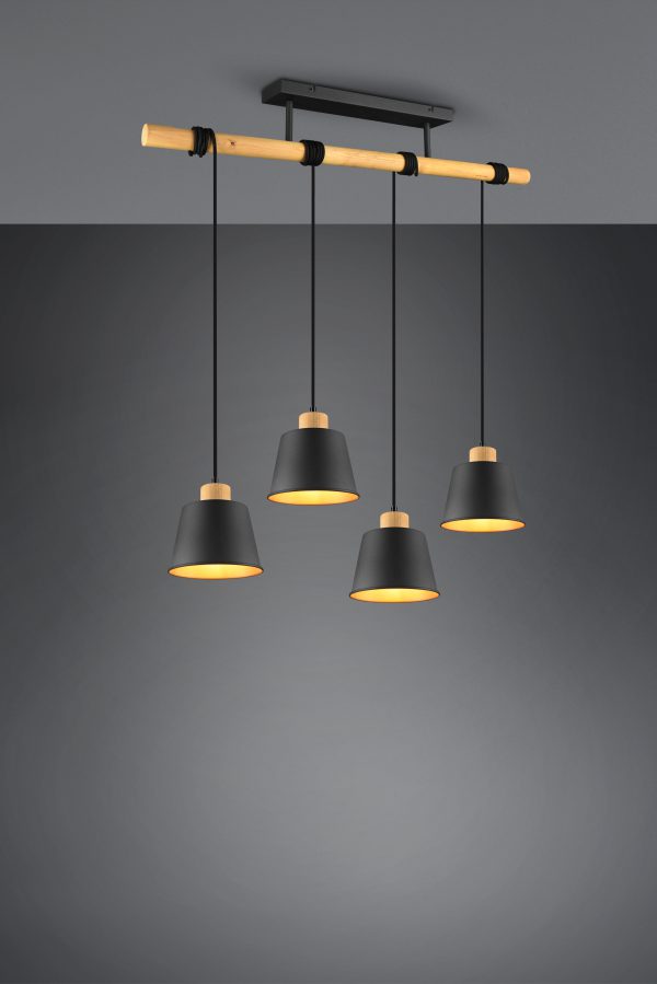Hanglamp Trio Leuchten Harris zwart - Image 2