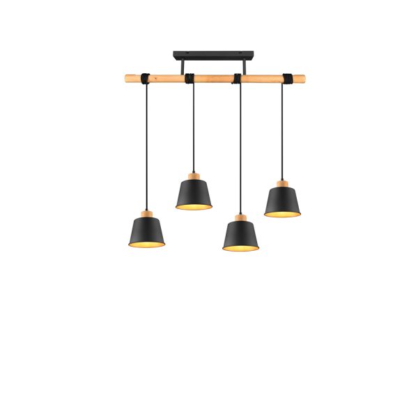 Hanglamp Trio Leuchten Harris zwart - Image 3