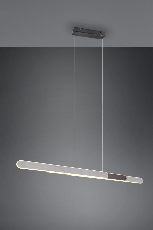 Hanglamp Trio Leuchten Helios aluminium