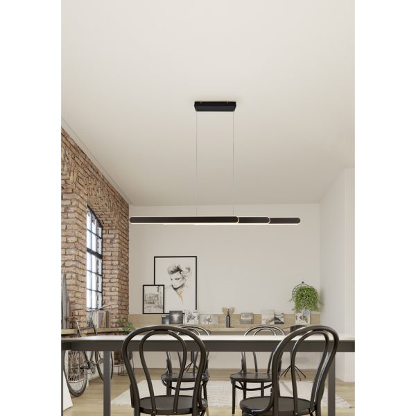 Hanglamp Trio Leuchten Helios zwart