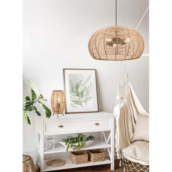 Hanglamp Trio Leuchten Inga hout - Image 7