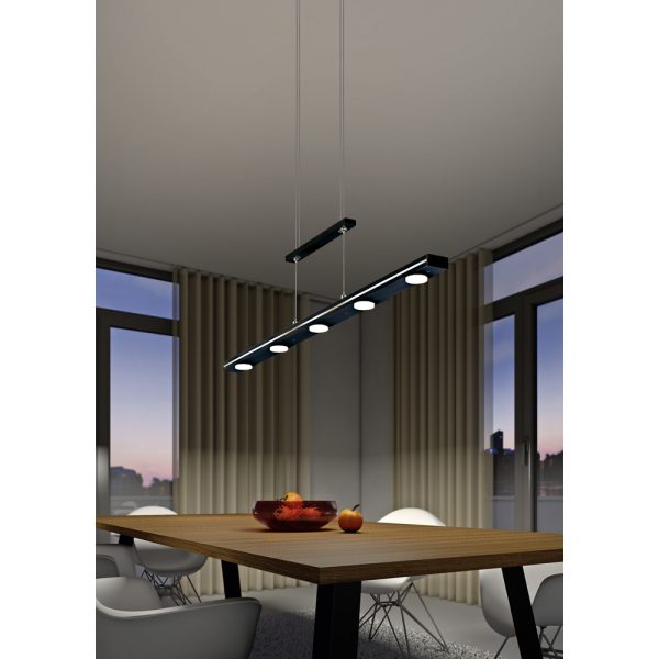 Hanglamp Trio Leuchten Lacal zwart - Image 3