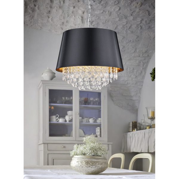 Hanglamp Trio Leuchten Loreley chroom