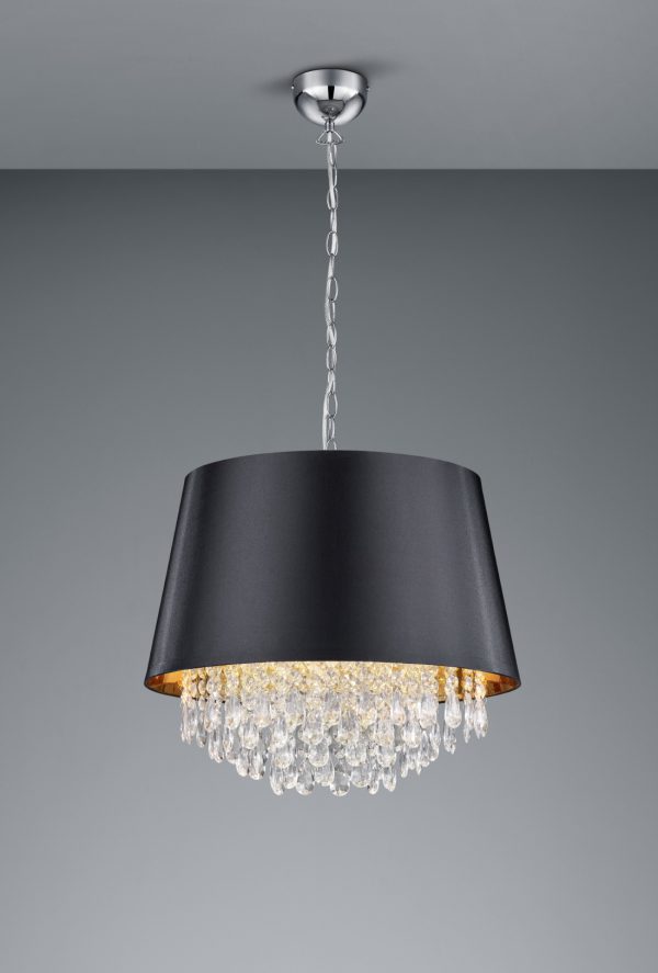 Hanglamp Trio Leuchten Loreley chroom - Image 2