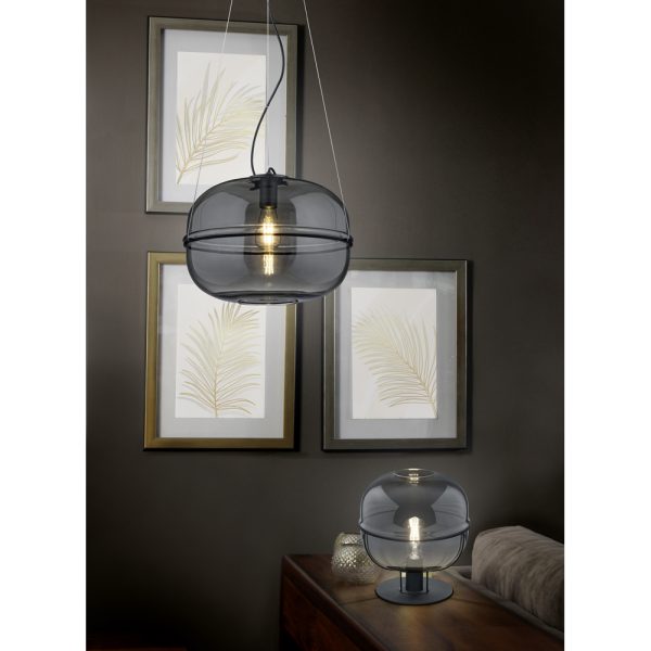 Hanglamp Trio Leuchten Lorena zwart