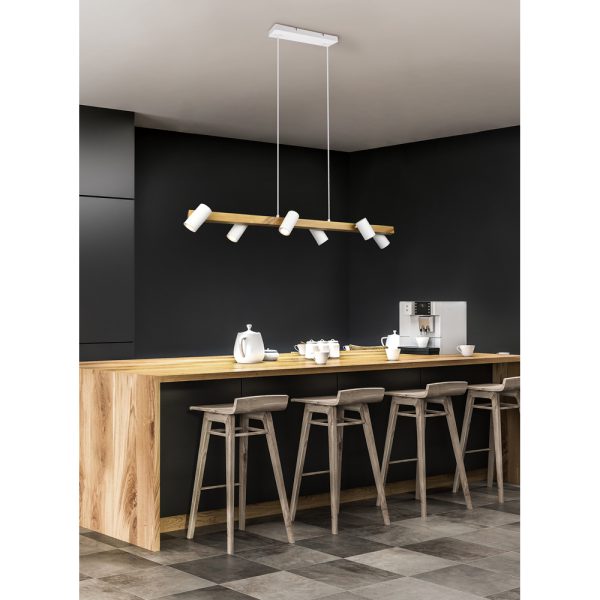 Hanglamp Trio Leuchten Marley wit
