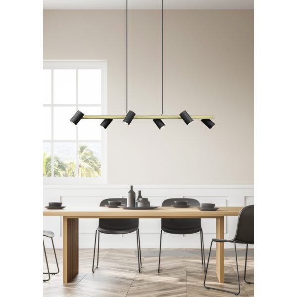 Hanglamp Trio Leuchten Marley zwart