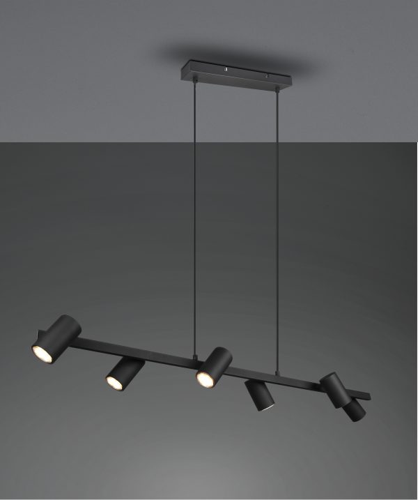 Hanglamp Trio Leuchten Marley zwart - Image 2