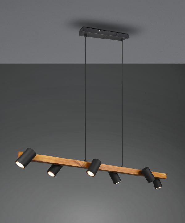 Hanglamp Trio Leuchten Marley zwart - Image 2