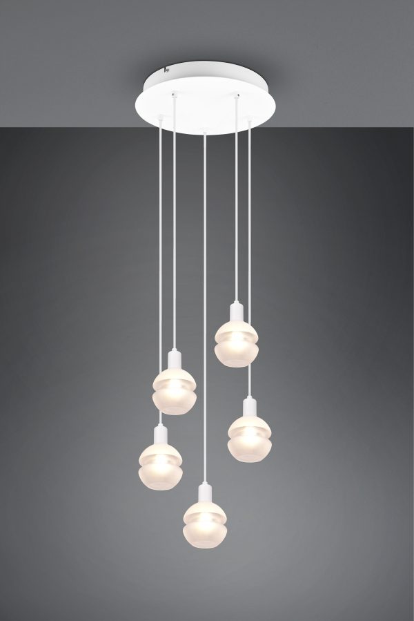 Hanglamp Trio Leuchten Mela wit - Image 2