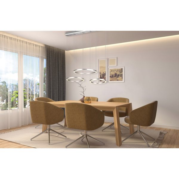 Hanglamp Trio Leuchten Morrison nikkel