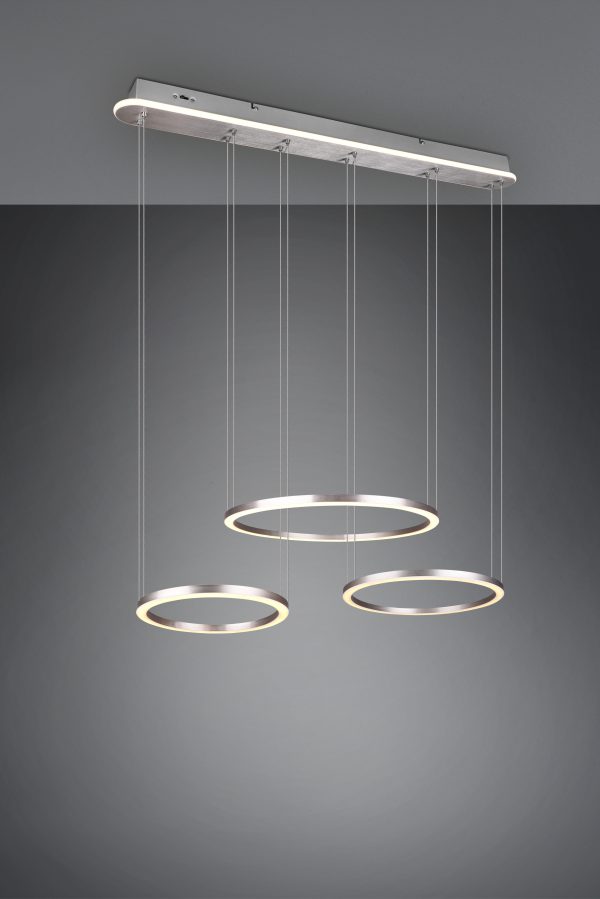 Hanglamp Trio Leuchten Morrison nikkel - Image 2