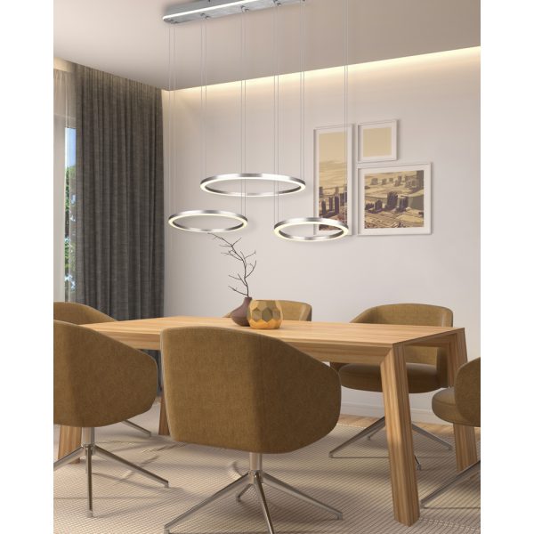 Hanglamp Trio Leuchten Morrison nikkel - Image 7