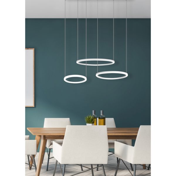 Hanglamp Trio Leuchten Morrison wit